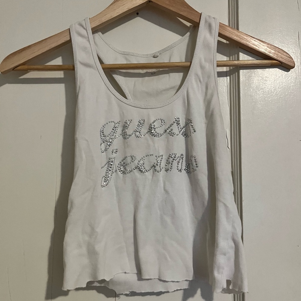 Guess Women's White Tank Top